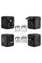 International Travel Adapter Universal Power Adapter Worldwide All in One 4 USB with Electrical Plug - 3