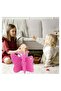 Case, iPad Air 2 Case for Kids,Cute Butterfly Shockproof EVA Foam Super Protection Stand Cover for 9.7" iPad Air/Air 2 iPad 2017/2018 - Rose - 2