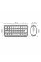 Wireless Bluetooth Rechargeable Keyboard and Mouse Combo Slim Compact Keyboard Kit with Long Battery Life - 7