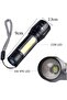 Rechargeable Mini Torch Portable Flashlight – Ultra-Bright Handheld Pocket Light with COB Side Lantern - 2