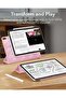 Stylish Pink Slim Trifold Case for iPad Air 11-Inch M2 (2024) & iPad Air 6th/5th/4th Gen (2024/2022/2020) – Magnetic Closure, Pencil Support, and Enhanced Durability - 3