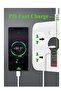 Power Strip Surge Protector with USB - 4 AC Outlet, 3 USB, 1 PD, 6 ft Cord, Flat Plug - 5
