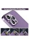 for iPhone 14 Pro/14 Pro Max Camera Lens Protector, Diamonds Bling Tempered Glass - Diamond Purple - 3