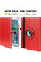 Versatile Red iPad Case - 360-Degree Rotation with Auto Sleep/Wake for iPad 9.7” (2017/2018), Air 2 & Air - 4