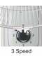 16-Inch Wall Mounted Electric Fan 70W – Quiet Operation with Adjustable 3-Speed Control - 2
