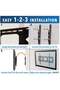 TV Wall Mount Bracket For Samsung Sony LG Panasonic TCL Element 32-65 Inch TVs VESA Compatible Premium Tilt 175 Lbs Capacity - 5