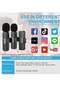 Wireless Microphone for iPhone iPad, Plug-Play Wireless Lavalier Mic with 2 Microphone for Phone Video Recording, Interview, Vlog, Auto Sync and Noise Reduction - 2