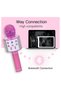 Gifts for Girls Age 4-10, Wireless Bluetooth Karaoke Microphone for Kids Girls Gifts for 5-10 Year Old Girls Toys for 5-10 Year Old Girls Boys Pink KIBM1 - 4