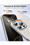 Soft Liquid Silicone Gel Case for iPhone 16 Pro Max - Full Body Shockproof Protection with Matte Finish & Soft Microfiber Lining (Stone) - 5