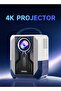 Portable Smart Home Theater 4K Projector with Wi-Fi, Bluetooth, Android OS – Mobile Screen LED TV - 6