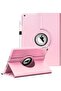 360-Degree Rotating Pink iPad Case with Auto Sleep/Wake – Compatible with iPad 9.7” (2017/2018), iPad Air 2 & iPad Air