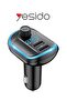 Y44 Bluetooth V5.0 FM Transmitter 3.1A Dual USB Car Charger RGB Backlit Light LED Digital Display
