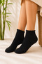 3 Pairs Bamboo Seamless Lettuce Elastic Summer Women's College Socks - 2