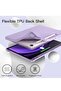 Case for Tab S9 FE 10.9-Inch with S Pen Holder - Soft TPU Tri-Fold Stand Protective Tablet Cover, Supports S Pen Charging, Auto Wake/Sleep - Purple - 3