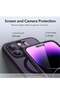 iPhone 14 Pro Max Case, MagSafe Phone Case Supports Magnetic Wireless Charging, Shockproof Military-Grade Protection, Smooth Grip, Classic Hybrid Cover for iPhone 14 Pro Max, Clear Purple - 3