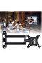Telescopic TV Bracket, LCD LED TV PC Monitor Wall Mount, Folding Shelf, Heavy Duty Corner Tilt Swivel - 3