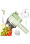 4 in 1 Handheld Electric Vegetable Cutter Set Vegetable Cutter Mini Wireless Electric Garlic Mud Masher for Garlic Pepper Chili Onion Celery Ginger Meat with Brush