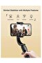 Tripod Selfie stick gimbal stabilizer for smartphones, with wireless remote control, 360° rotating auto balance stabilizer, portable mobile phone holder, for phones (Black) - 6