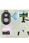 Remote Control Button Bluetooth Phone Selfie Stick Shutter Release (Black) - 4