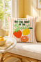 Fruit of the Spirit Fruit Text Printed Decorative Throw Pillow Cover Modern Decor 43X43 cm - 8