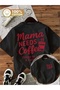 تي شيرت برقبة دائرية كبير الحجم مطبوع عليه "Mama Needs Coffee" للجنسين