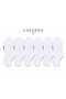 Unisex Children's Cotton 6 Pairs White Invisible Socks