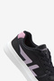 Women Vacro Memory Foam Lace-Up Sneakers-Black - 6