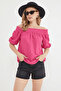 Madonna Collar Tie Detail Blouse