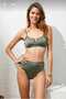 Thin Strap Tulle Detailed Bikini Set