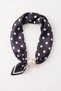 Women's Oversize T-Shirt Black with Noir Dot Magnetic Scarf Accessory – Comfortable Fit, 100% Cotton - 3