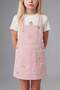 100% Cotton Thick Strap Gabardine Light Pink Dress Baby Girl H9617A526Au - 2