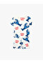 Lobster Printed Short-Sleeve Crew Neck Cotton T-Shirt and Shorts Set - 2