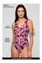 Lapas Patterned Double Breasted Gathering Bikini