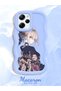 Poco X5 Pro 5g Compatible Case Camera Protector Blue Silicone Couple Phone Case Girl Pattern - 2