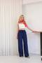 Yüksel Bel Palazzo Leg Oversize Tencel Fabric Trousers