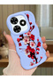 Tecno Spark 20 Compatible Case Camera Protective Blue Silicone Couple Phone Case Flower Pattern