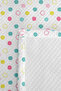 Pastel Polka Dot Youth Room Single Pique Set-Pink Mint Yellow 160X220Cm Quilted Bedspread - 7