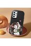 Samsung Galaxy A32 Compatible Case Camera Protector Black Silicone Couple Phone Case Girl Patterned - 2
