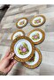 Esterhomedecor 6-Piece Porcelain Cake Plate Set - 3