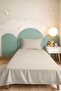Ecru Minimal Young Room Single Pique Set - Beige Quilted 160X220 cm Seasonal Bedspread - 2