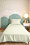 Light Cream Minimal Youth Room Single Pique Set - Quilted Plain Light Beige 160X220 cm Bedspread - 5