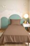 Mink Quilted Young Room Single Pique Set - Modern Beige 160X220 cm Quilted Bedspread - 5