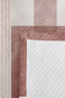 Geometric Powder Young Room Single Pique Set - Modern Beige 160X220 cm Quilted Bedspread - 7