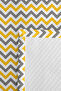 Yellow Gray Zigzag Geometric Young Room Single Pique Set-Modern 160X220 cm Quilted Bedspread - 7