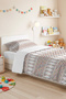 Geometric White Young Room Single Pique Set - Bohemian Colorful 160X220 cm Quilted Bedspread - 4