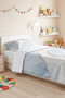Blue Abstract Modern Young Room Single Pique Set-Gold Geometric 160X220 cm Quilted Bedspread - 5
