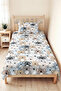 Colorful Koala Pastel Children's Room Pique Set - Beige 160X220 cm Bedspread with Cute Animal Pattern - 8