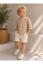 Boy's Organic Muslin Long Sleeve High Collar Bohemian Shirt - 2