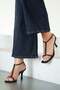 Davino Women's Open-Toe Leather Heeled Sandals Black - 3
