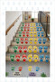 2,3,4,5, Learn Rhythmic Counting Footprint Sticker Set 100X100Cm